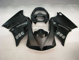 Matte Black Factory Style - Ducati 998 96-02 Fairing Kit (Single Passenger Seat)