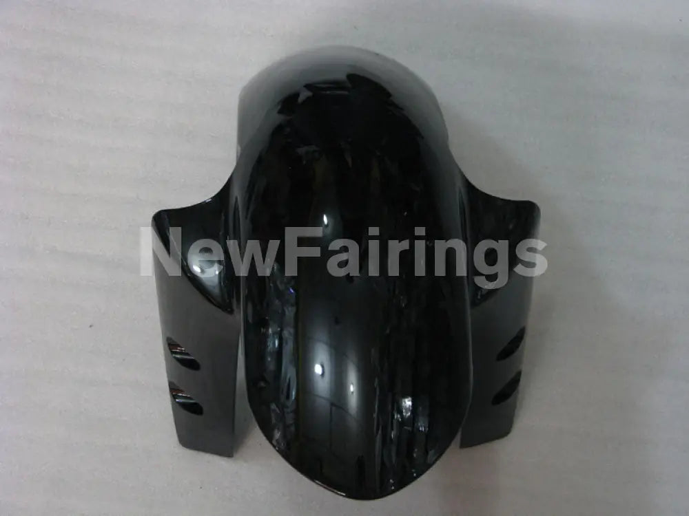 Matte Black and Gloss Black with White Decals Factory Style - YZF-R6 03-04 Fairing Kit