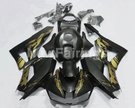 Matte Black with golden decal Factory Style - CBR600RR 13-23 Fairing Kit