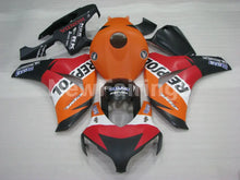 Cargar imagen en el visor de la galería, Matte Black and Orange Red Repsol - CBR1000RR 08-11 Fairing Kit