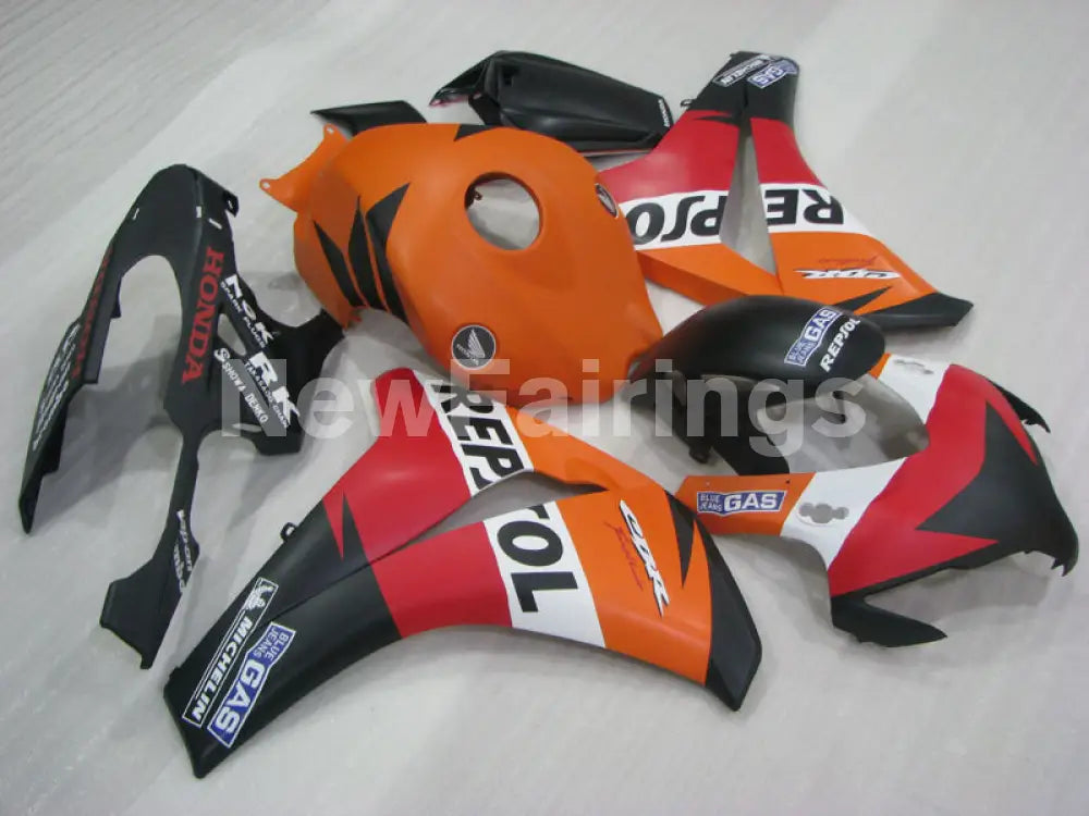 Matte Black and Orange Red Repsol - CBR1000RR 08-11 Fairing Kit