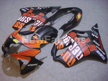 Cargar imagen en el visor de la galería, Matte Black and Orange Rossi - CBR600 F4 99-00 Fairing Kit