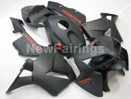 Matte Black with red decals Factory Style - CBR600RR 05-06 Fairing Kit