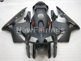 Matte Black with red decals Factory Style - CBR600RR 05-06 Fairing Kit