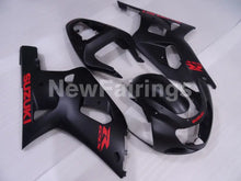 Cargar imagen en el visor de la galería, Matte Black with Red Decals Factory Style - GSX-R600 01-03 Fairing Kit