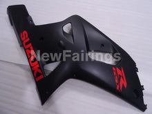 Cargar imagen en el visor de la galería, Matte Black with Red Decals Factory Style - GSX-R600 01-03 Fairing Kit