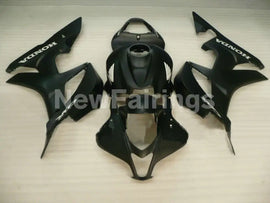 Matte Black with white decals Factory Style - CBR600RR 07-08 Fairing Kit