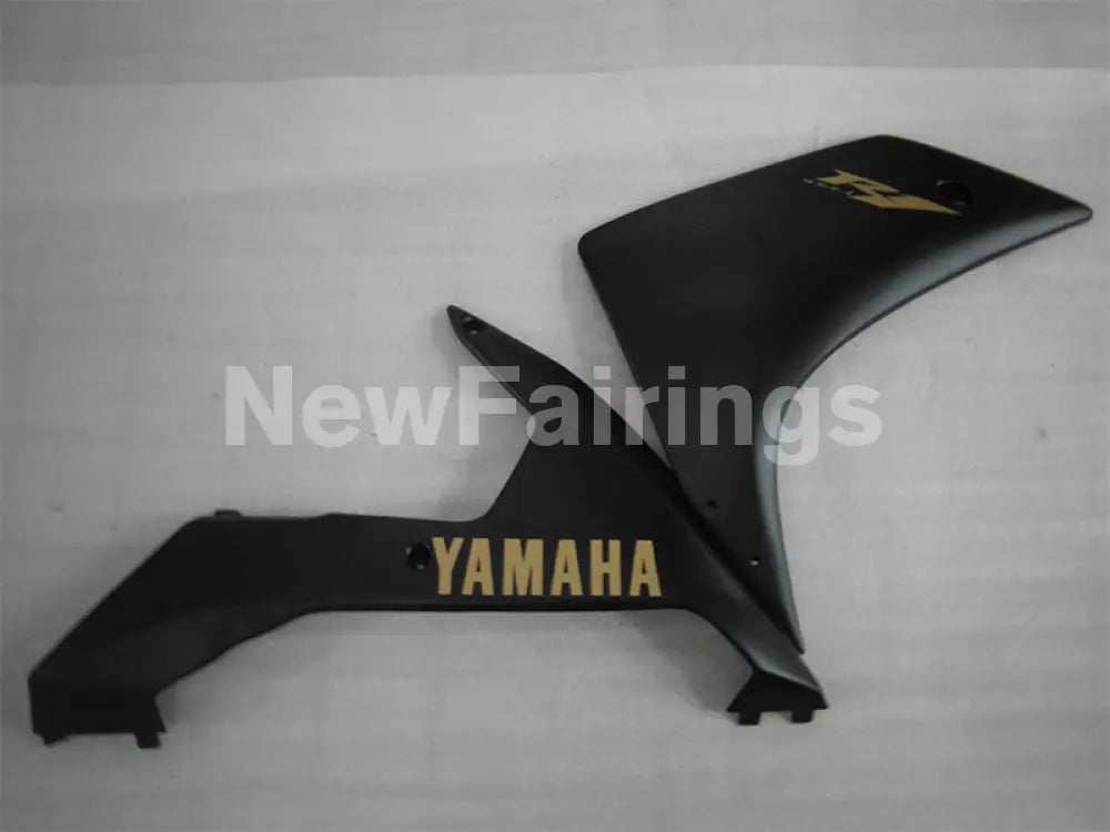 Matte Black white Golden Stickers Factory Style - YZF-R1 07-08 Fairing Kit