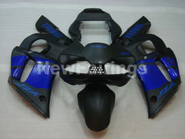 Matte Black with Blue Decals Factory Style - YZF-R6 98-02 Fairing Kit