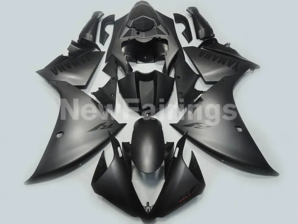 Matte Black with black decals Factory Style - YZF-R1 12-14 Fairing Kit
