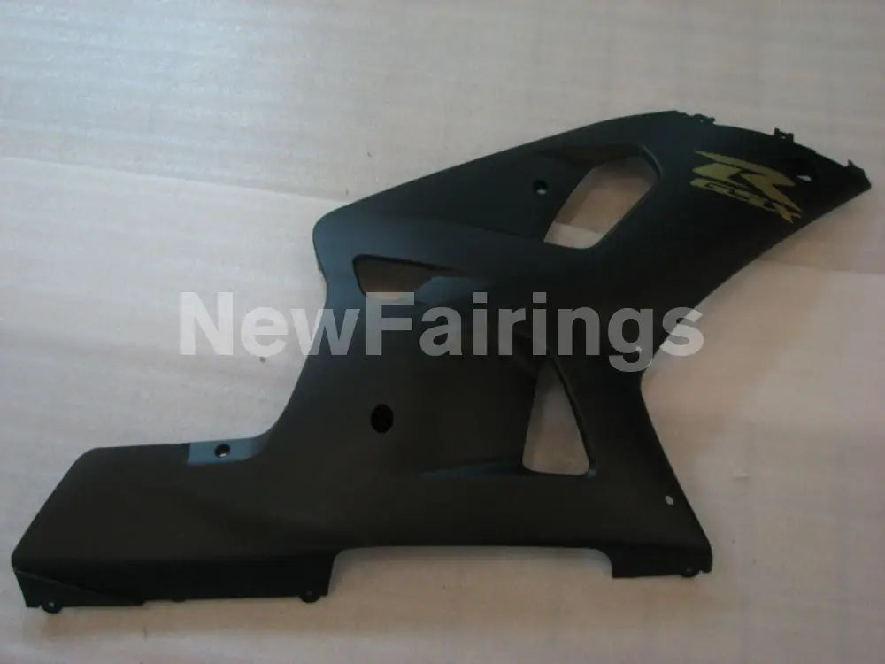 Matte Black with Golden Decals Factory Style - GSX-R750 00-03 Fairing Kit