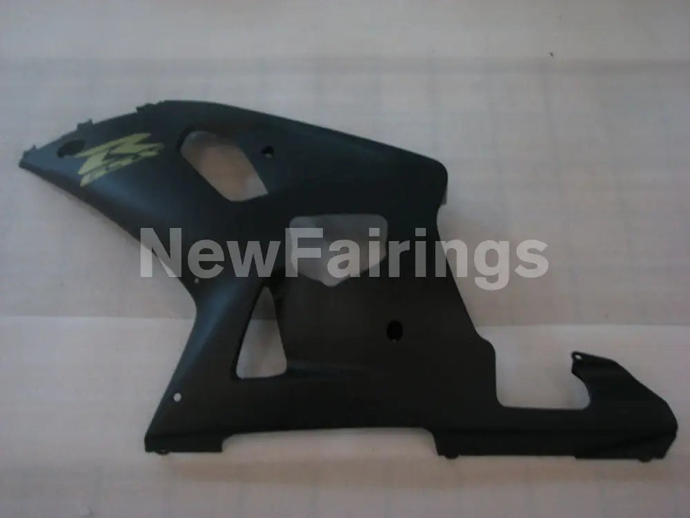 Matte Black with Golden Decals Factory Style - GSX-R750 00-03 Fairing Kit