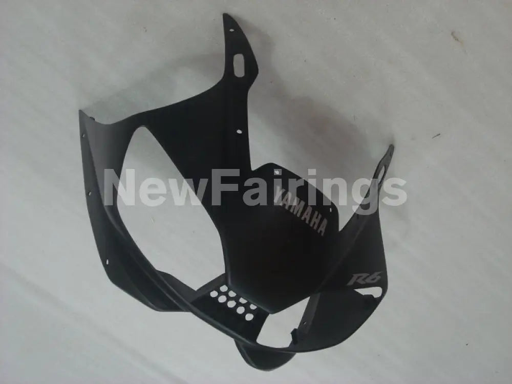 Matte Black with Grey Decals Factory Style - YZF-R6 98-02 Fairing Kit