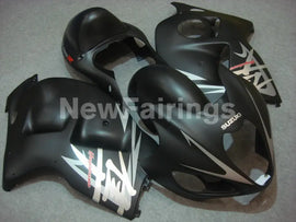 Matte Black with silver red decals Factory Style - GSX1300R Hayabusa 99-07 Fairing Kit