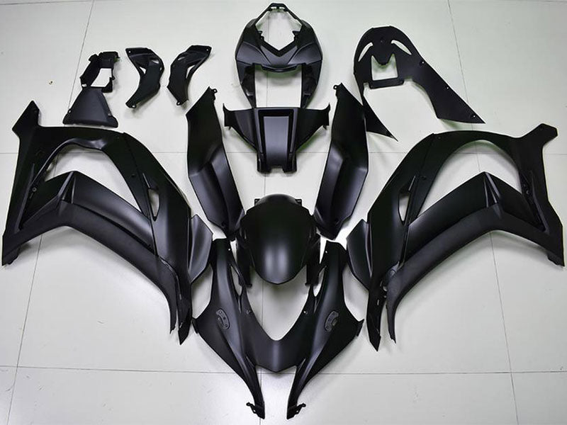 Matte Black without stickers Factory Style - NINJA ZX-10R 16-20 Fairing Kit