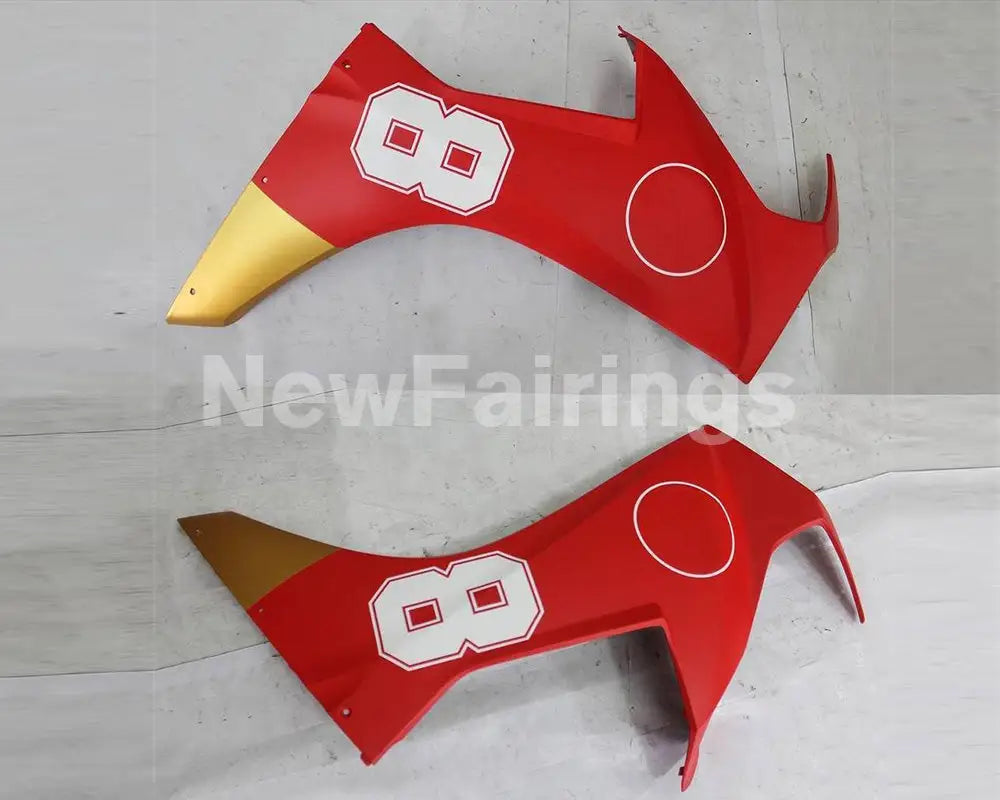 Matte Red and Golden Factory Style - CBR1000RR 17-19 Fairing Kit