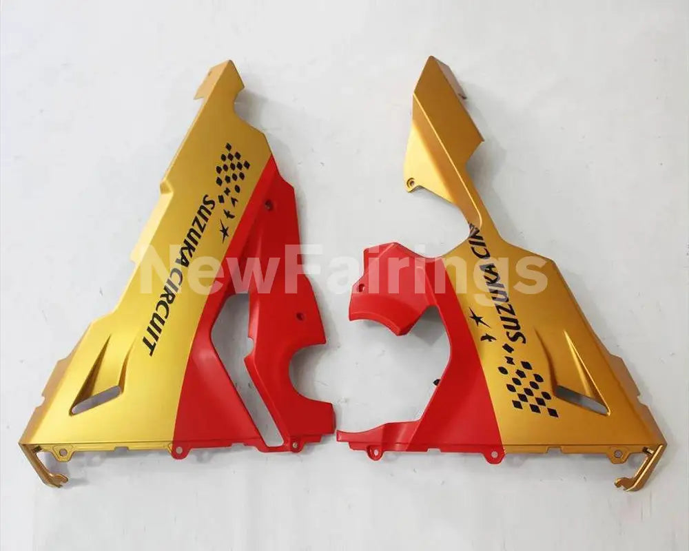 Matte Red and Golden Factory Style - CBR1000RR 17-19 Fairing Kit