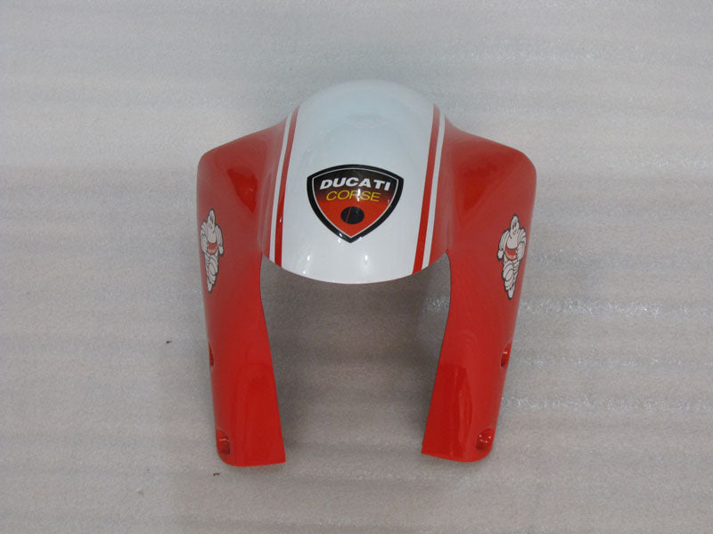 Number 1 Red and White Shell - Ducati 748/916/996/998 96-02 Fairing Kit (Single Passenger Seat)