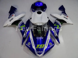 Number 19 White and Blue Black Monster - YZF-R1 04-06 Fairing Kit