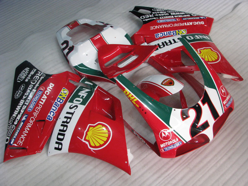 Number 21 Red and White Black XEROX - Ducati 748/916/996/998 96-02 Fairing Kit