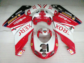 Number 21 Red and White Black Xerox - Ducati 749/999 05-06 Fairing Kit (Single Passenger Seat)