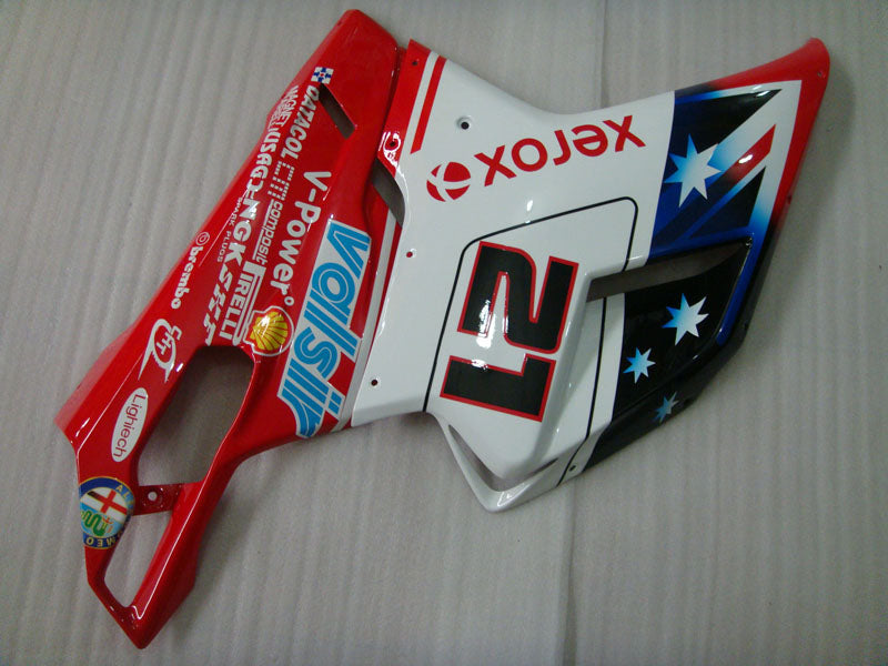 Number 21 Red and White Star - Ducati 1098 07-11 Fairing Kit