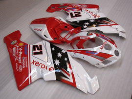 Number 21 Red and White Xerox - Ducati 749/999 03-04 Fairing Kit (Single Passenger Seat)