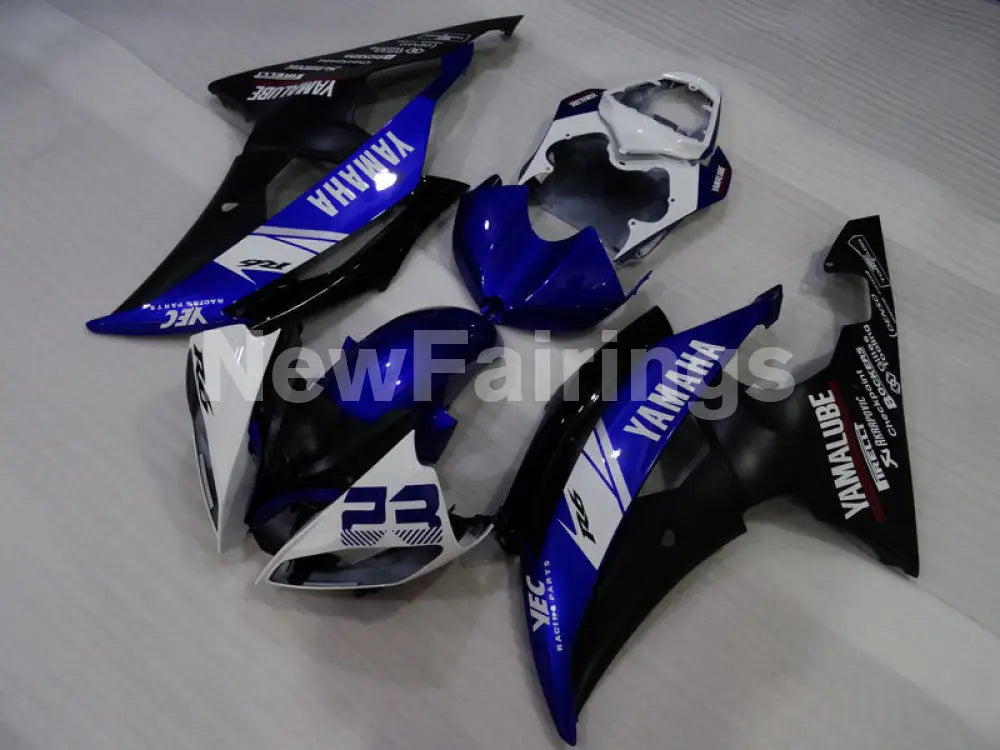 Number 23 Blue White Black Factory Style - YZF-R6 08-16 Fairing Kit