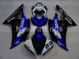 Number 23 Blue White Black Factory Style - YZF-R6 08-16 Fairing Kit