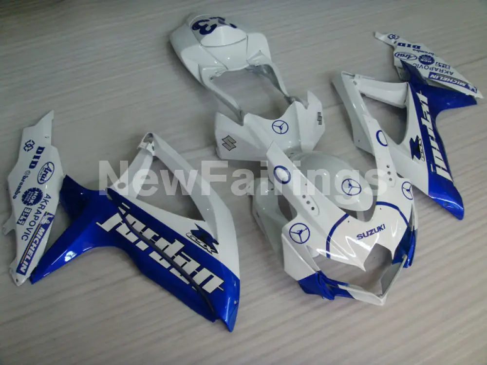 Number 23 White and Blue Jordan - GSX-R750 08-10 Fairing Kit