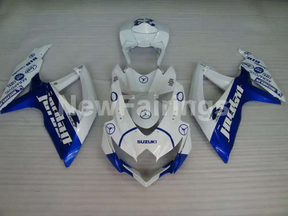 Number 23 White and Blue Jordan - GSX-R750 08-10 Fairing Kit