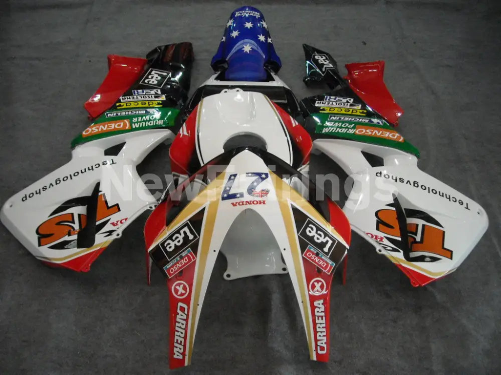 Number 27 White and Red Lee - CBR600RR 03-04 Fairing Kit