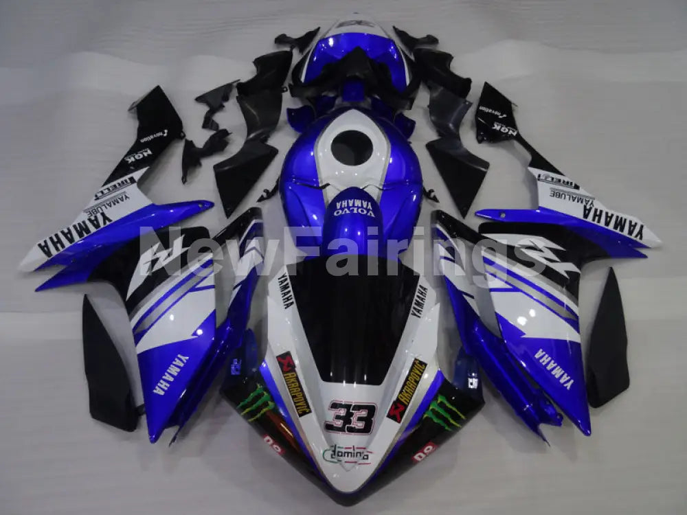 Number 33 Blue and Black White PIRELLI - YZF-R1 07-08 Fairing Kit