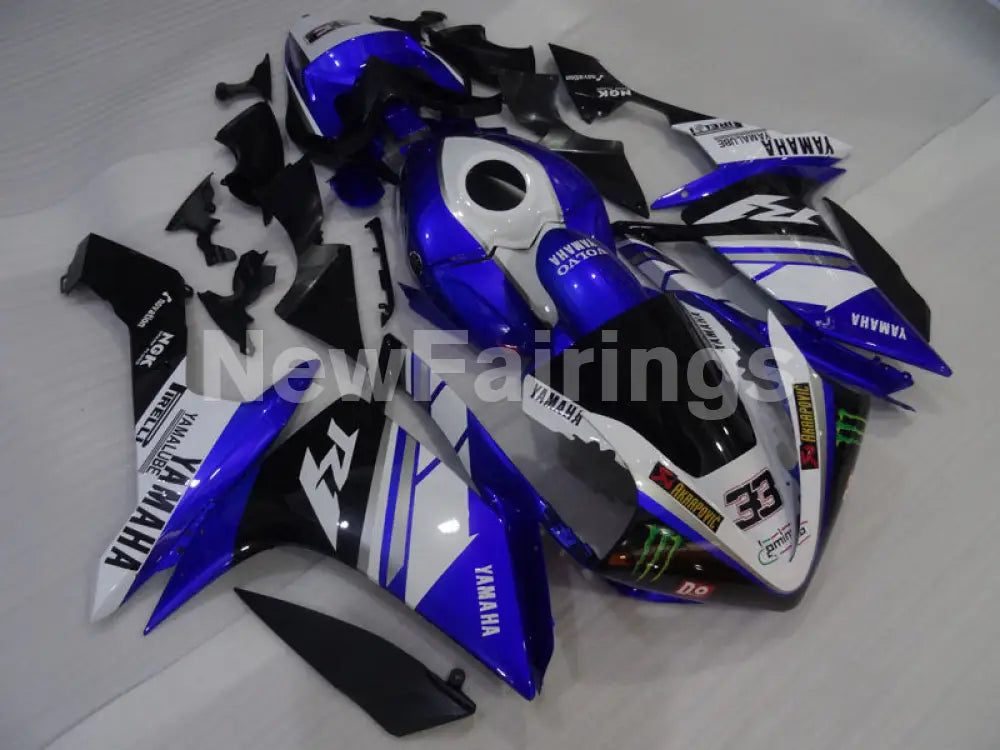 Number 33 Blue and Black White PIRELLI - YZF-R1 07-08 Fairing Kit