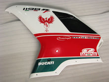 Cargar imagen en el visor de la galería, Number 333 Black and White Red Factory Style - Ducati 1198 07-11 Fairing Kit (Single Passenger Seat)