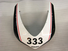 Cargar imagen en el visor de la galería, Number 333 Black and White Red Factory Style - Ducati 1198 07-11 Fairing Kit (Single Passenger Seat)
