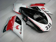 Cargar imagen en el visor de la galería, Number 333 Black and White Red Factory Style - Ducati 1198 07-11 Fairing Kit (Single Passenger Seat)
