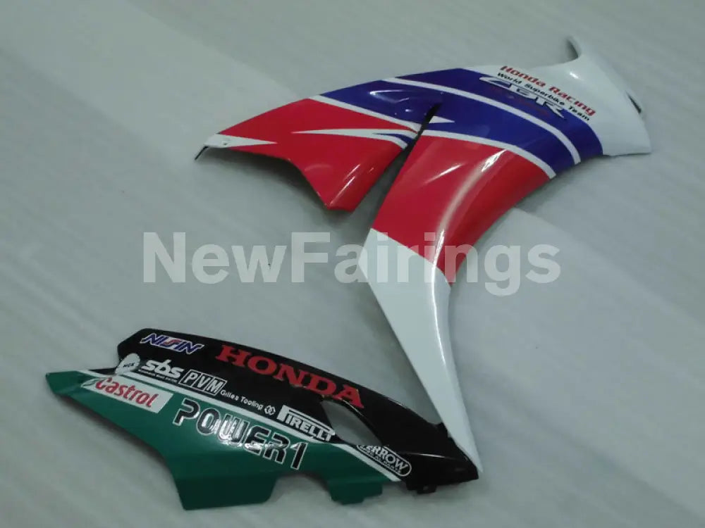 Number 4 White and Red Blue MOTUL - CBR1000RR 12-16 Fairing Kit