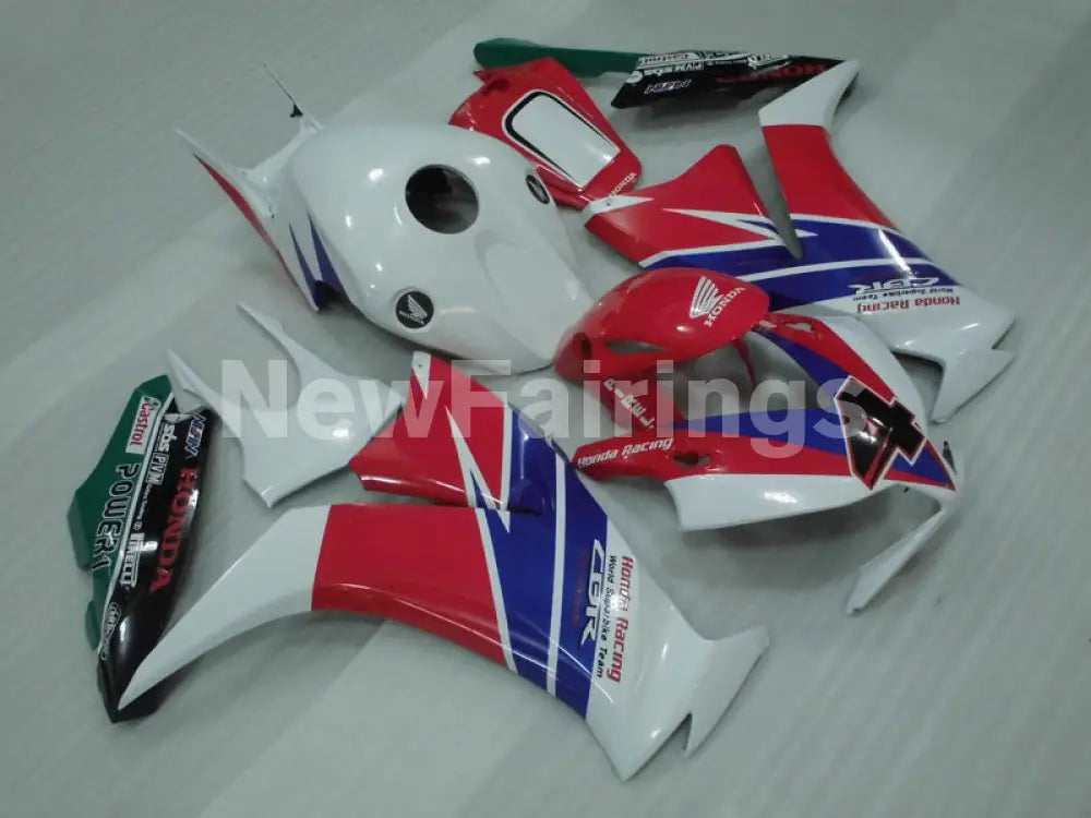 Number 4 White and Red Blue MOTUL - CBR1000RR 12-16 Fairing Kit