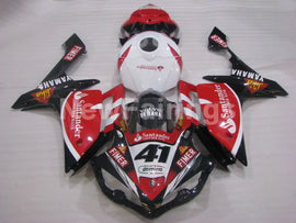 Number 41 Red and Black White Santander - YZF-R1 07-08 Fairing Kit