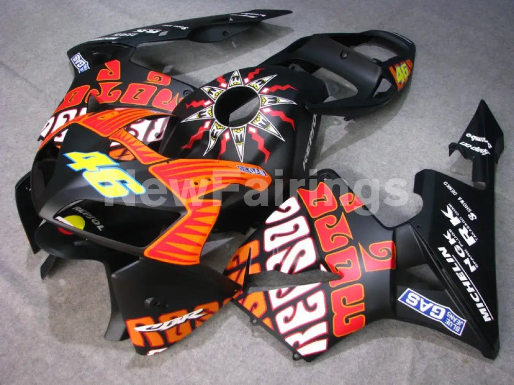 Number 46 Matte Black Rossi - CBR600RR 05-06 Fairing Kit