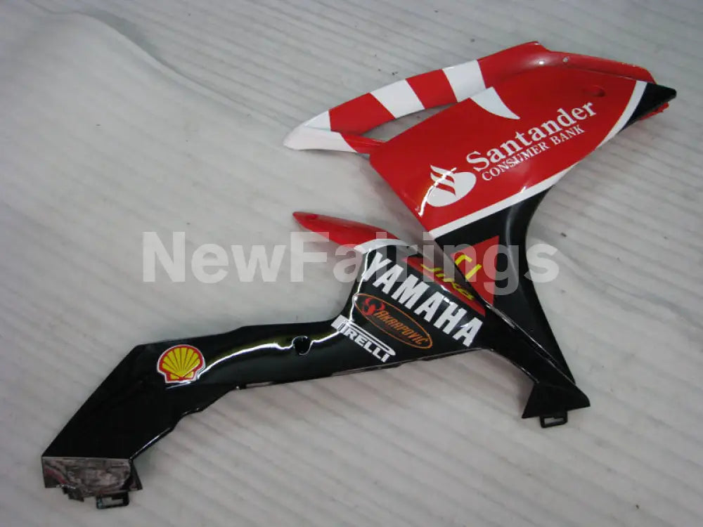 Number 46 Red and Black White Santander - YZF-R1 07-08 Fairing Kit