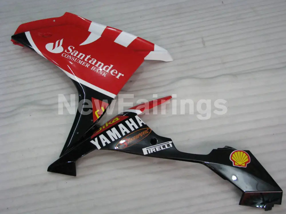 Number 46 Red and Black White Santander - YZF-R1 07-08 Fairing Kit