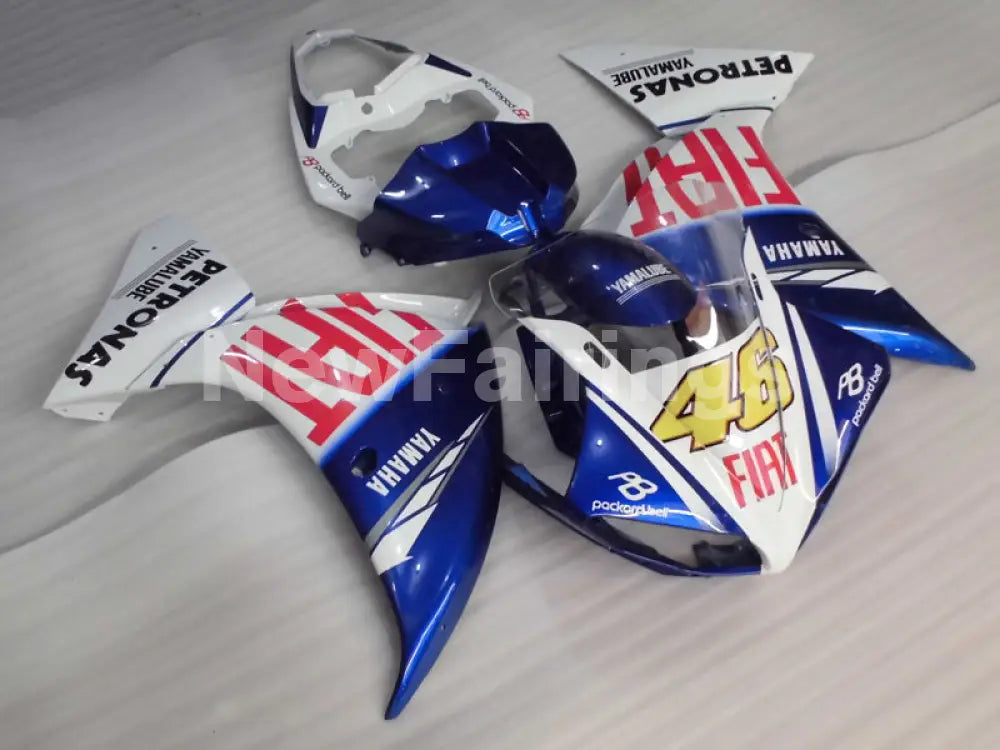 Number 46 White and Blue FIAT - YZF-R1 09-11 Fairing Kit