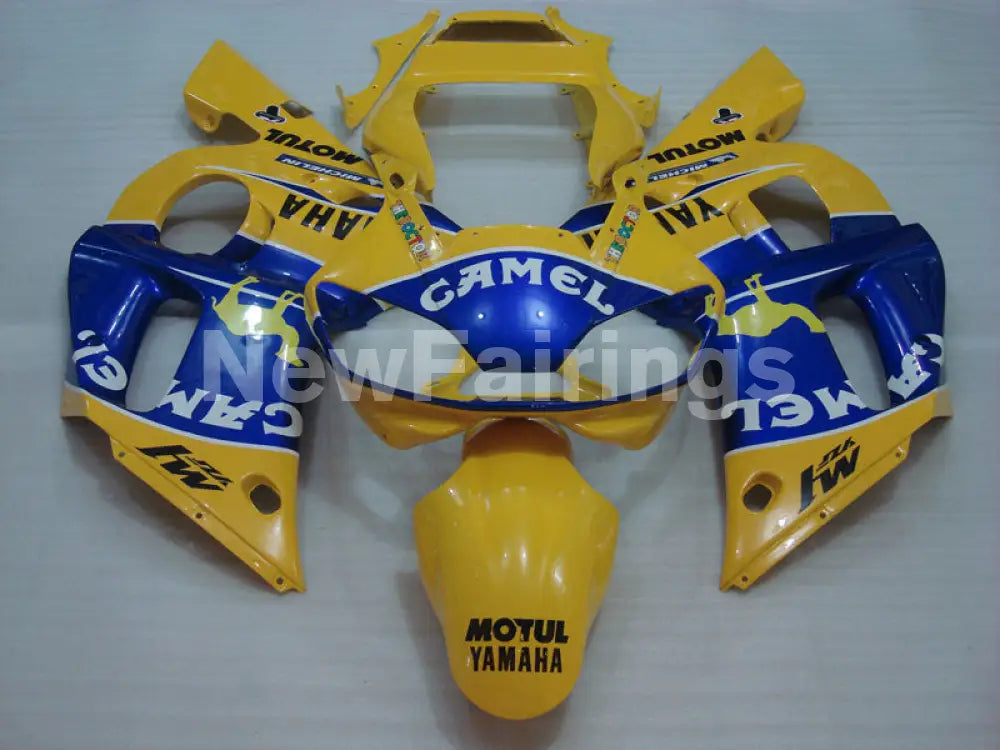 Number 46 Yellow and Blue Camel - YZF-R6 98-02 Fairing Kit