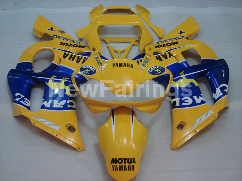 Number 46 Yellow Blue Camel - YZF-R6 98-02 Fairing Kit