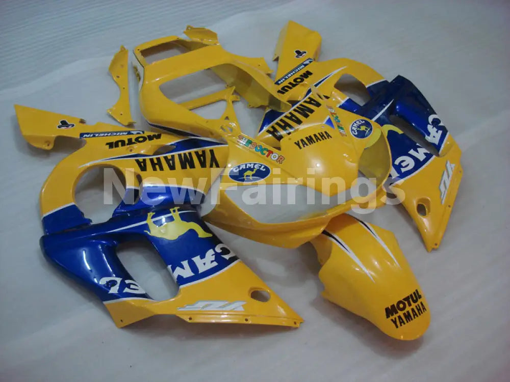 Number 46 Yellow Blue Camel - YZF-R6 98-02 Fairing Kit