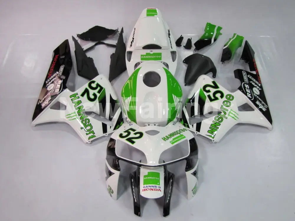 Number 52 Green and White HANN Spree - CBR600RR 05-06 Fairing Kit