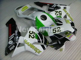 Number 52 White and Green HANN Spree - CBR600RR 03-04 Fairing Kit