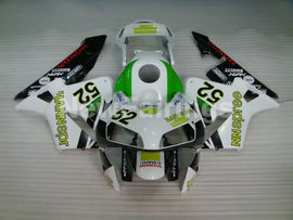 Number 52 White and Green HANN Spree - CBR600RR 03-04 Fairing Kit